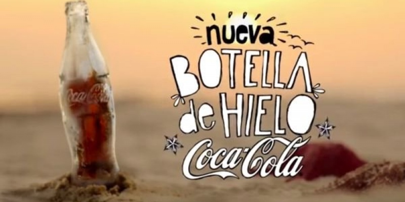 Coca-Cola in sticla de gheata