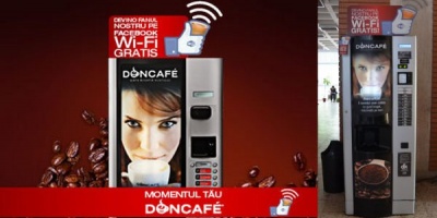 Doncafe lanseaza automatele de cafea cu Wi-Fi gratuit
