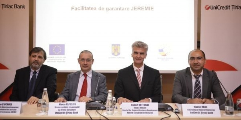 UniCredit Tiriac Bank in cadrul JEREMIE: finantari de aproximativ 25 de milioane EUR pentru IMM-urile din Romania