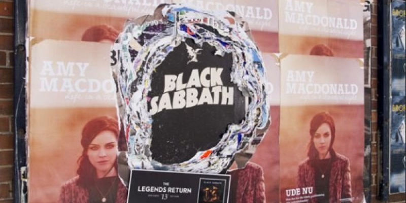 45 de ani de istorie Black Sabbath intr-un OOH neconventional