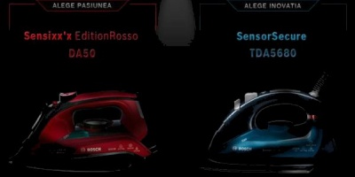 Fiarele de calcat Bosch Edition Rosso si Sensor Secure, promovate printr-o campanie semnata de Media Factory