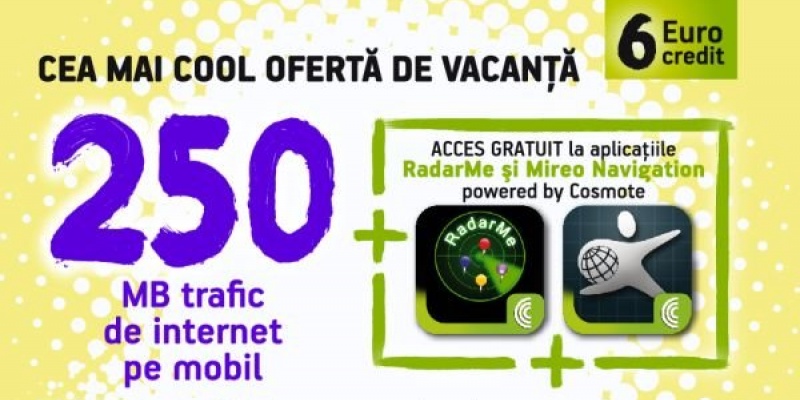 COSMOTE lanseaza o cartela razuibila, cu extraoptiunea Travel Pack