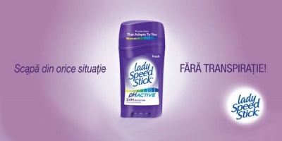 "Scapa din orice situatie, FARA TRANSPIRATIE", noua campanie de promovare Lady Speed Stick si Mennen Speed Stick
