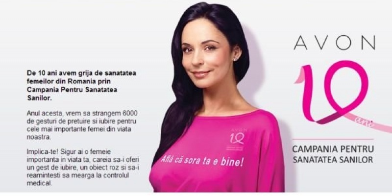 AVON lanseaza campania "Implica-te pentru ea. Afla ca e bine"