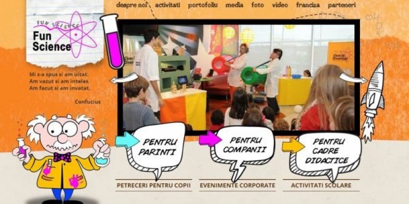 Pixio Interactive a creat platforma Fun Science Romania
