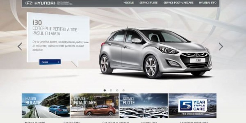 Hyundai Auto Romania isi lanseaza noul site dezvoltat de HIPPOS
