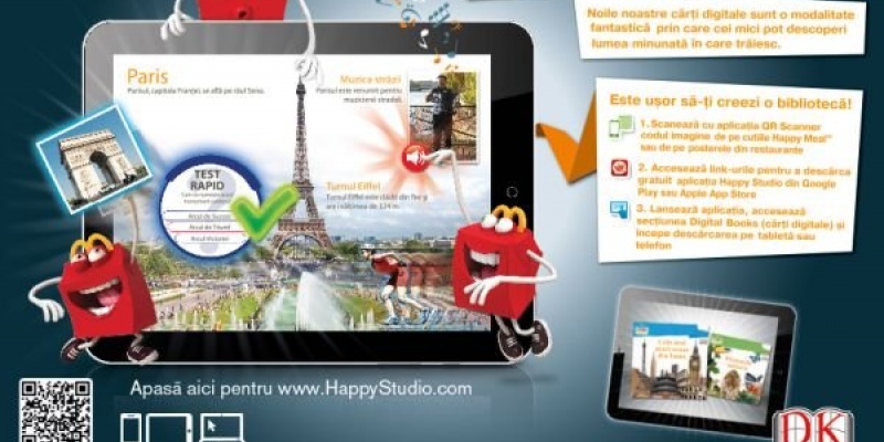Programele educative propuse de McDonald’s copiilor: Peretele Digital, Cartile Interactive Digitale si Clubul de Vara