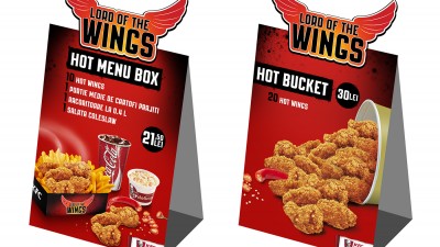 KFC Hot Wings - Table Tent