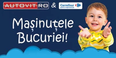 Autovit.ro si Carrefour Romania lanseaza &quot;Masinutele Bucuriei&quot; &ndash; un program de colectare de masinute pentru copiii defavorizati