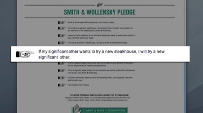 Smith &amp; Wollensky - Name Change Campaign