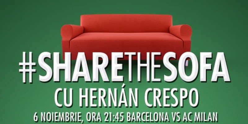 Heineken invita microbistii alaturi de fotbalisti legendari, pe canapeaua virtuala #ShareTheSofa