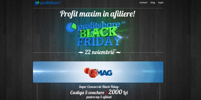 Marketingul afiliat prin Profitshare a generat vanzari de peste 15 milioane de lei de Black Friday