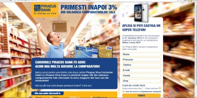 Cardulcupromotii.ro, punctul central al campaniei care comunica noua oferta Piraeus Bank Romania