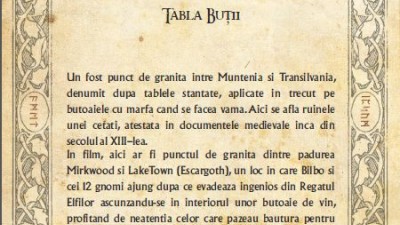 The Hobbit - Traseul mitologic (Tabla Butii)