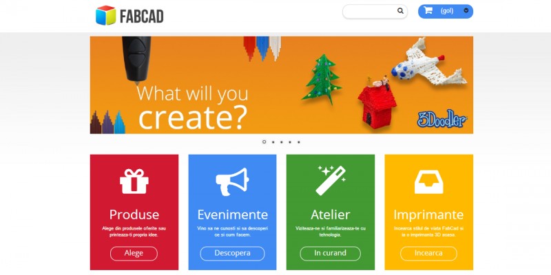 S-a deschis FabCad.ro, primul magazin online specializat in printarea 3D din Romania