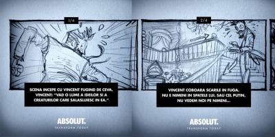 Consumatorii ABSOLUT pot contribui la regizarea unui film de animatie, creat pornind de la ilustratiile lui Rafael Grampa