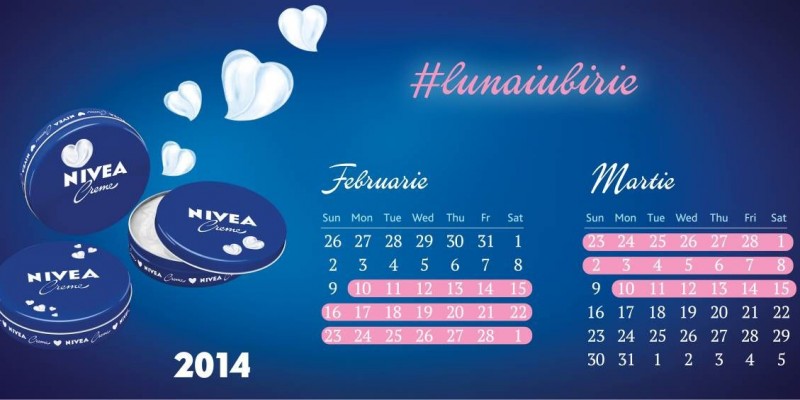 Produse si cadouri in editie limitata de la Nivea, in perioada 10 februarie – 10 martie