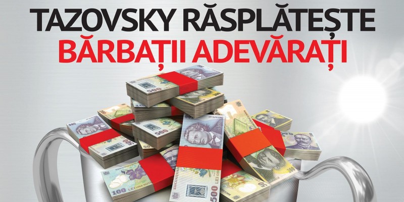 Tazovsky Vodka rasplateste barbatii adevarati intr-o noua campanie promotionala