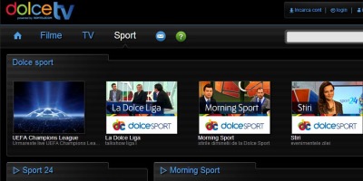 DolceTV.ro transmite continutul difuzat in exclusivitate de TV Dolce Sport
