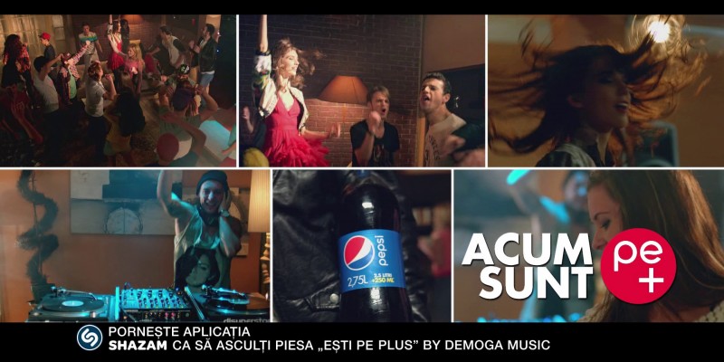 Pepsi integreaza Shazam in campania "Acum sunt pe +"