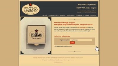 Case Study: Red Tomato Pizza - VIP Fridge Magnet
