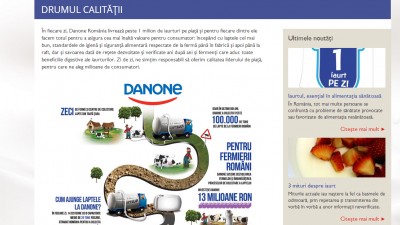 Site: Danone.ro - Drumul calitatii