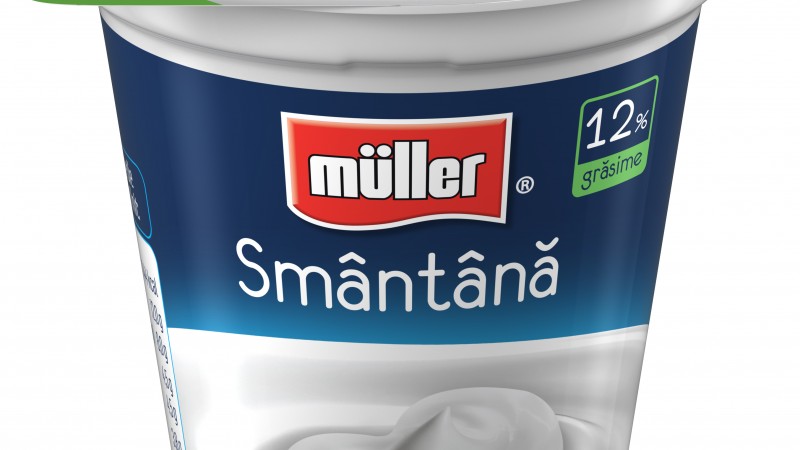 Noile ambalaje Müller pentru lapte, iaurt si smantana, create de Jazz