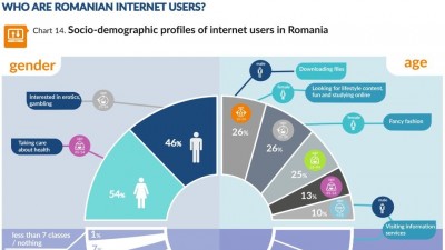 Studiu Gemius: numai 48% din populatia din Romania are acces la Internet