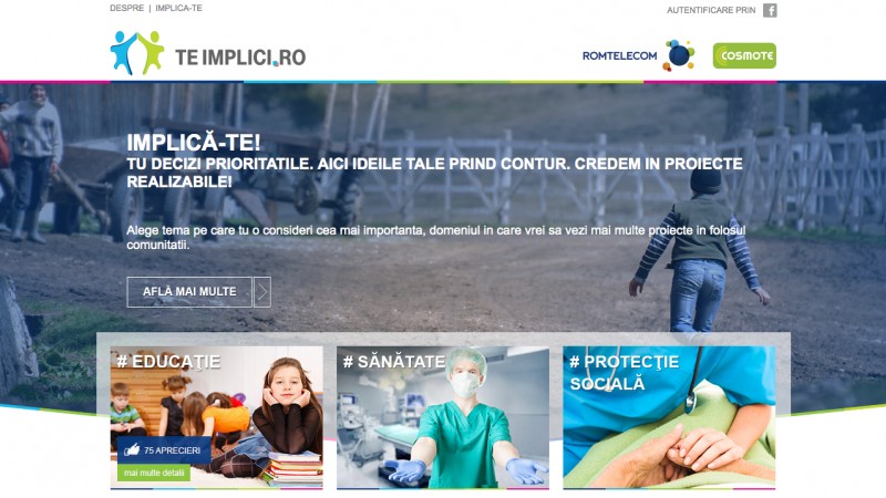 S-a lansat TeImplici.ro, o platforma de responsabilitate corporativa dezvoltata de Romtelecom si COSMOTE Romania