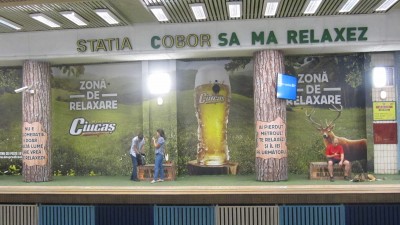 Ciucas creeaza o zona de relaxare in statia de metrou Obor