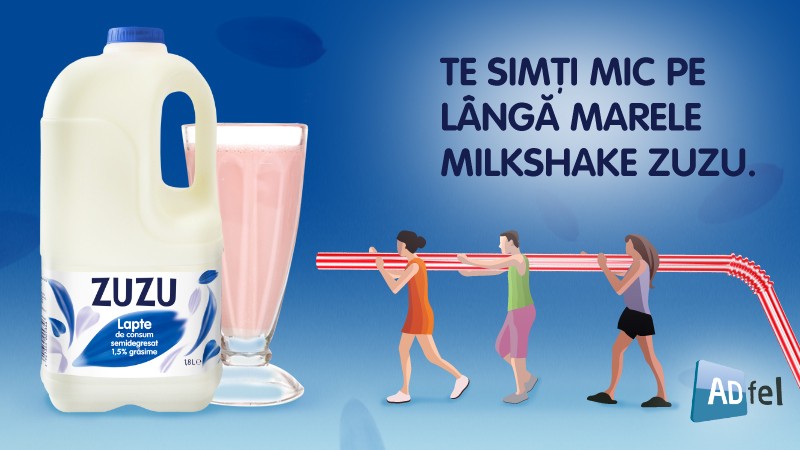 Zuzu lapte se da mare cu shake-uri uriase la ADfel 2014