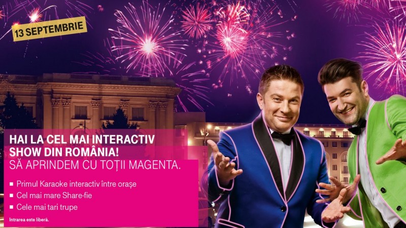 "Sa aprindem cu totii magenta" – teasing pentru lansarea brandului Telekom Romania