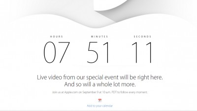 07 ore 51 minute si 11 secunde pana la lansarea iPhone 6