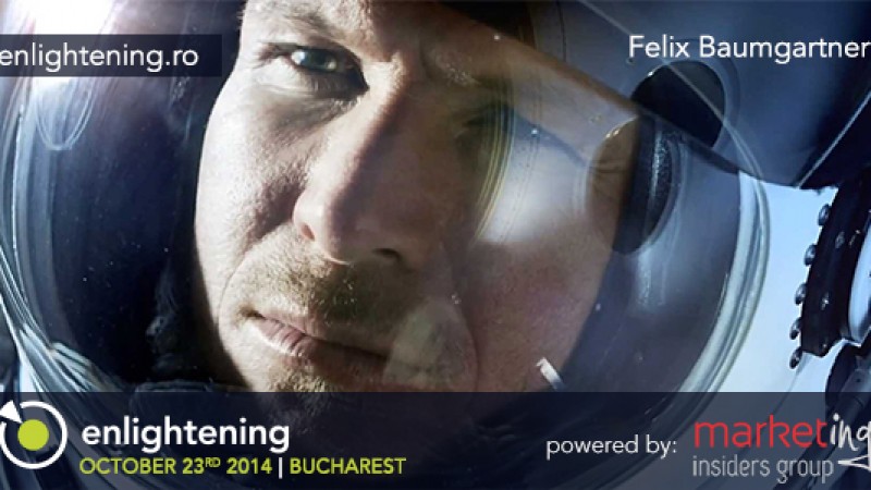 Felix Baumgartner, primul om care a spart bariera sunetului sarind din stratosfera vine la Conferinta de Leadership Enlightening 3.0