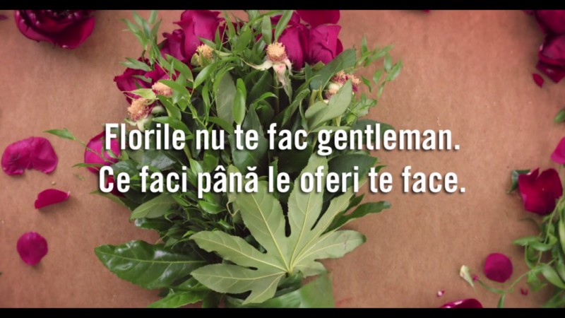 "Florile nu te fac gentleman" - campania de comunicare a noii pozitionari Floria.ro, dezvoltata de Rusu+Bortun