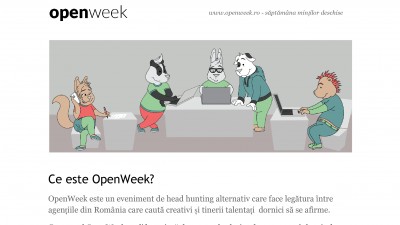 OpenWeek - Saptamana mintilor deschise