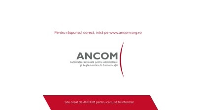 ANCOM - Campanie de informare