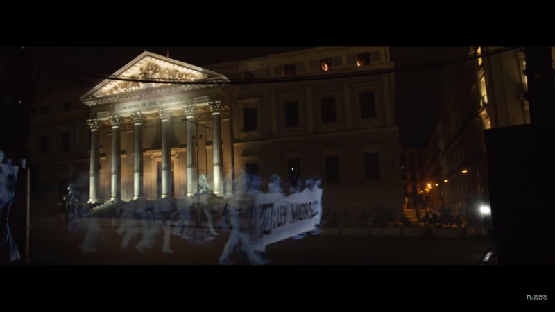 O holograma de protest, va rog