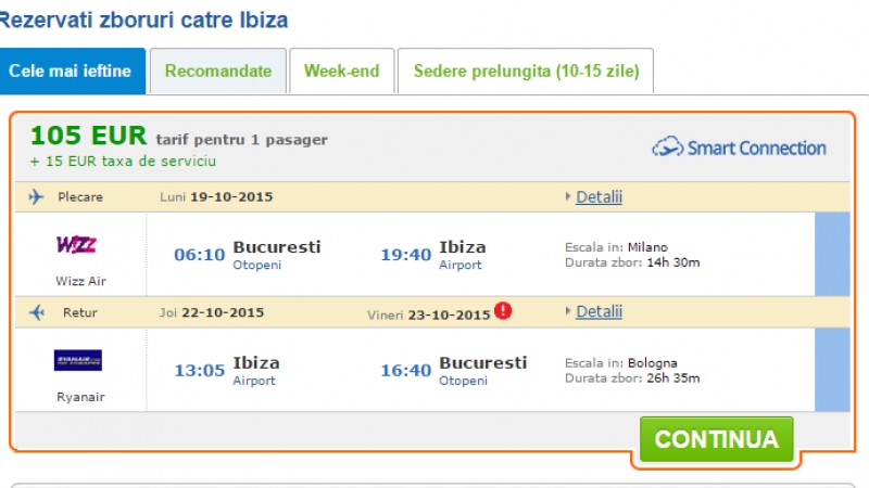 Bilete la jumatate de pret pentru 500 de rute aeriene printr-o inovatie tehnologica romaneasca