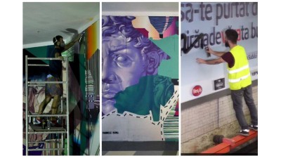 Cand se plictiseste de strada, arta mai intra si prin mall