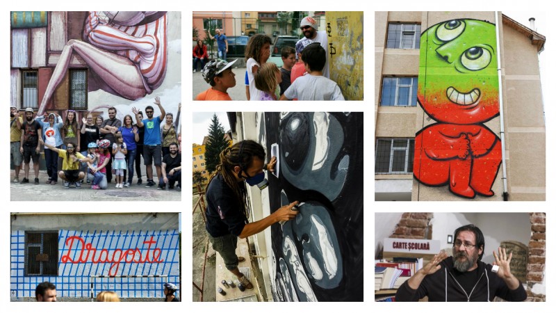 Cronica de festival. International Street Art Festival Sibiu 2015 a insemnat 15 lucrari finalizate in 7 zile de catre 21 de artisti