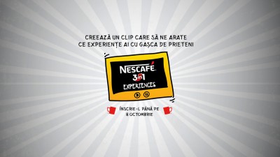 Stop-cadru: mai ai doua saptamani pentru a te inscrie in competitia NESCAFE 3in1 Experiences