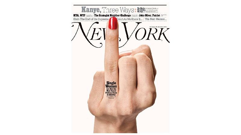 Un deget de la New York Magazine