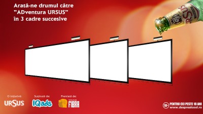 Inscrie-te in competitia de creatie Young FIBRA si arata-ne drumul catre "ADventura URSUS" in 3 cadre succesive
