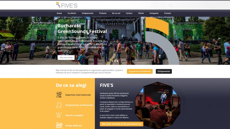 Compania Five’s anunta lansarea noului site