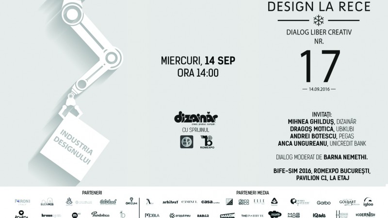 Invitație la dialog liber creativ “Industria designului”, în deschiderea BIFE-SIM 2016