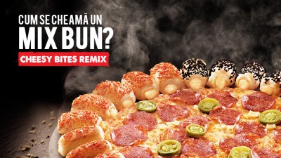 Pizza Hut relanseaza blatul Cheesy Bites Remix