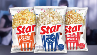Star Popcorn și Ampro dau tonul distracției cu noul ambalaj