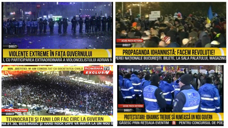 Protestul la RTV: Violențe extreme. Circ. Revoluție. Brandurile care s-au promovat la acest post