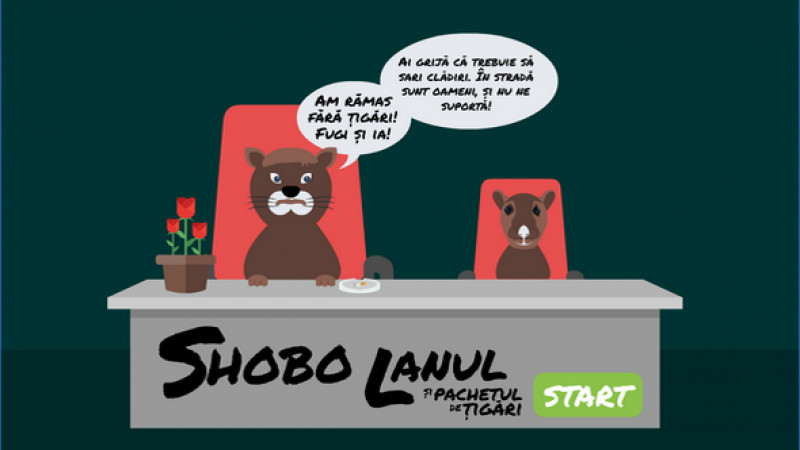 ”Shobo si pachetul de tigari”, un joculet dedicat angajatilor chinuiti de sef